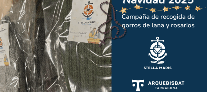 Campaña de Navidad 2025. Stella Maris recoge gorros de lana y rosarios para los marineros